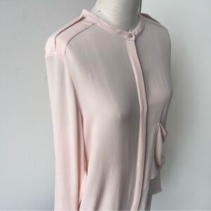 Theory blouse pale pink sz M